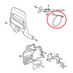 Traka kočnice Husqvarna 340 345 350 353 359 445 450 461 Jonsered 2153 THORP - Slika 2
