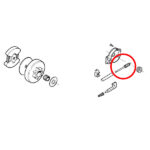 Vreteno uljne pumpe sa kućištem Husqvarna 36 136 137 141 142 THORP - Slika 2