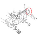 Žabica haube Husqvarna 353 357 359  THORP - Slika 2