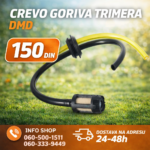 Crevo za gorivo trimera DMD sa filterom - Kompatibilno sa Demon, Villager, Womax, Straus