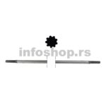 Kardan za trimer DMD, 1530x8 mm, 9 nuteva, Čelični - 8 kg - Slika 3