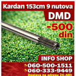 Kardan za trimer DMD 9 zuba, 8kg - ProlineTech, DEMON, DMD