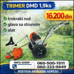 Trimer DMD na Točkovima - Lagan 10kg, Jednostavan za Korišćenje
