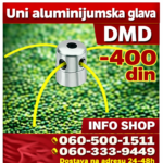 Aluminijumska glava za trimere DMD
